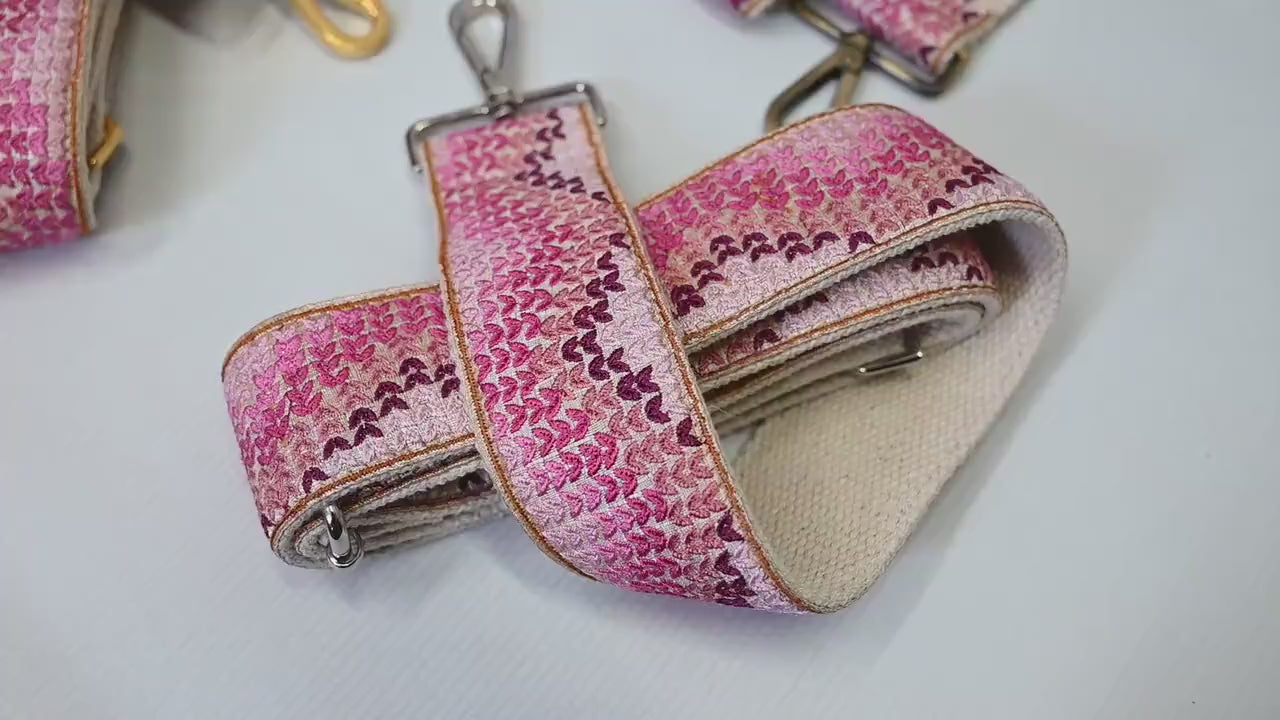 Replacement Purse Strap Embroidery Crossbody Strap for Purses Floral Embroidered Bag Strap Boho Guitar Strap Handbag Strap Gift for Sister