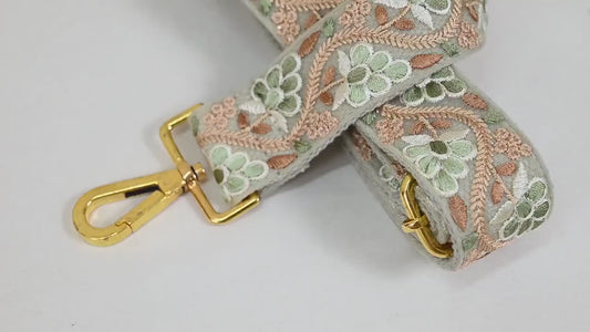 Embroidered Purse Strap Crossbody Strap for Purses Boho Bag Strap Embroidery Replacement Strap Guitar Strap Handbag Strap Gift for Wife