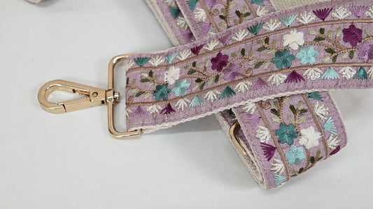 Embroidered Purse Strap Crossbody Strap for Purses Boho Bage Strap Embroidery Replacement Strap Guitar Strap Handbag Strap Gift for Friend
