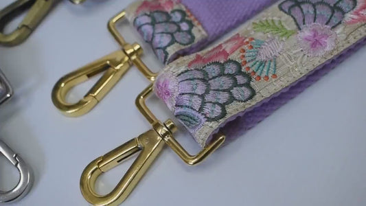 Floral Embroidered Purse Strap Crossbody Strap for Purses Handbag Boho Bag Strap Embroidery Replacement Strap Boho Guitar Strap Gift for her