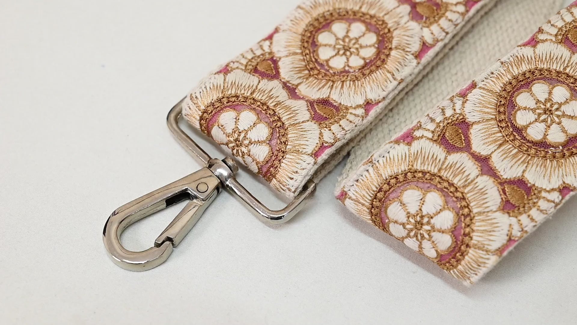 Adjustable Handbag Boho Bag Strap Embroidered Camera Strap Crossbody Strap for Purses Embroidery Replacement Guitar Strap Gift for Daughter