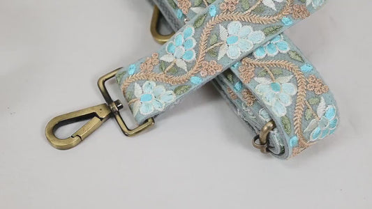 Embroidered Purse Strap Crossbody Strap for Purses Boho Bag Strap Embroidery Replacement Strap Guitar, Handbag, Strap Gift for Mother