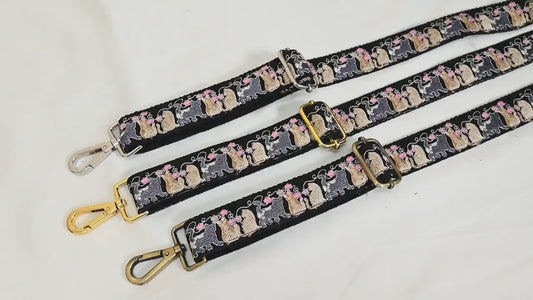 Embroidered Replacement Purse Strap Crossbody Strap for Purses Boho Bags Strap Embroidery Strap Boho Guitar Strap Handbag Strap gift for her