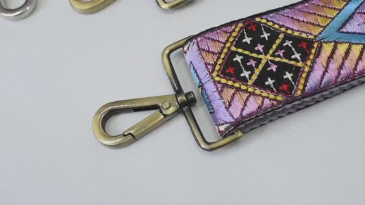 Gift for Mom Embroidered Purse Strap Crossbody Strap for Purses Boho Bage Strap Embroidery Replacement Strap Boho Guitar Strap Handbag Strap