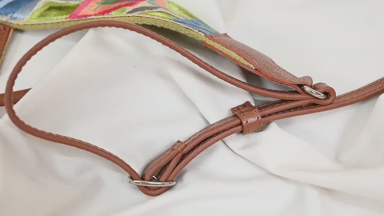 Brown Leather Camera Strap Replacement Adjustable Embroidery Shoulder or Neck strap DSLR Camera Accessories Gift for Father Photographers