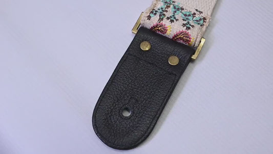 Adjustable Acoustic Guitar Strap Instrument Fender Electric Guitar Bass Leather Ukulele  Unique Blues Gift for Guitar Player Musician Sister