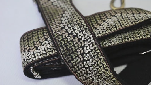 Gift for Friend Replacement Purse Strap Embroidery Crossbody Strap for Purses Floral Embroidered Bag Strap Boho Guitar Strap Handbag Strap