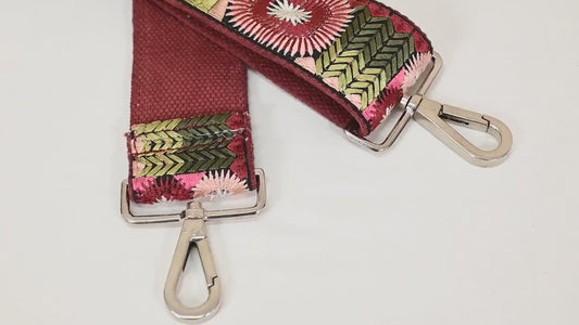 Adjustable Handbag Boho Bag Strap Embroidered Camera Strap Crossbody Strap for Purses Embroidery Replacement Guitar Strap Gift for Daughter