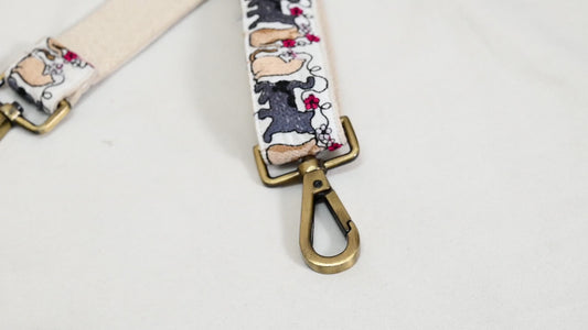 Embroidered Purse Strap Crossbody Strap for Purses Gift for Mom Boho Bags Strap Embroidery Replacement Strap Guitar Strap Handbag Strap