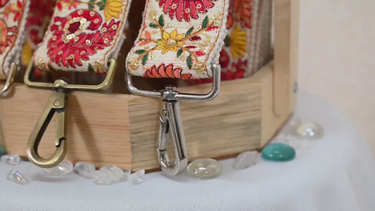 Embroidered Purse Strap Crossbody Strap for Purses Handbag Boho Bag Strap Embroidery Replacement Strap Boho Guitar Strap Gift for Friend