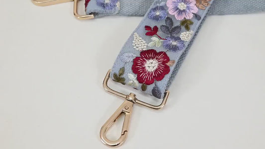 Embroidered Canvas Bag Strap Purse Strap Messenger Crossbody Strap Purses Handbag Embroidery Replacement Strap Boho Guitar Strap Gift Mom