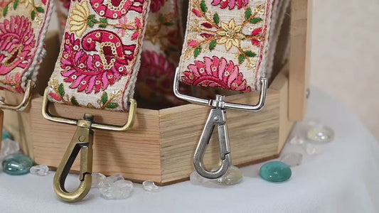 Embroidered Purse Strap Crossbody Strap for Purses Handbag Boho Bag Strap Floral Embroidery Replacement Strap Boho Guitar Strap Gift for Mom