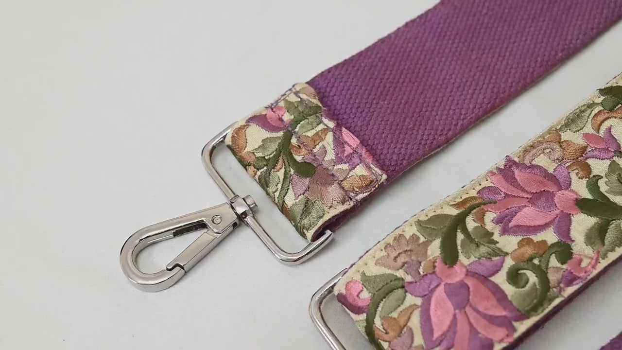 Embroidery Replacement Messenger Bag Strap Purse Strap Crossbody Strap for Purses Embroidered Strap Boho Guitar Camera Strap Gift for Mother
