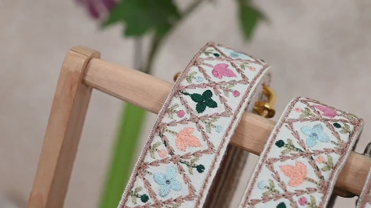 Gift for Wife Embroidered Messenger Bags Strap Crossbody Strap for Purses Boho  Embroidery Replacement Strap Boho Guitar Strap Handbag Strap