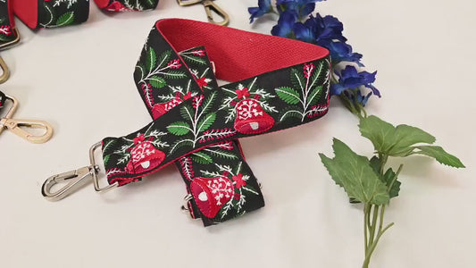 Embroidered Purse Strap Crossbody Strap for Purses Handbag Bag Strap Embroidery Replacement Guitar Strap Christmas Holiday Gift Daughter