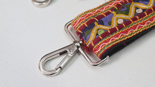 Kutch Embroidery Purse Strap Bohemian Crossbody Strap for Purses Handbag Messanger Bag Strap Embroidery Replacement Strap Gift for Sister