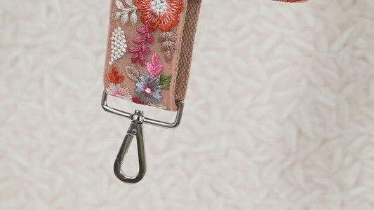 Embroidered Canvas Bag Strap Purse Strap Messenger Crossbody Strap for Purses Handbag Embroidery Replacement Strap Boho Guitar Strap Gift