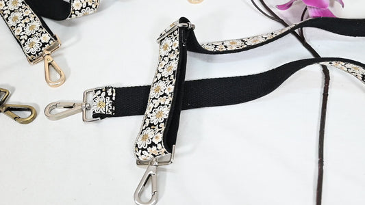Replacement Shoulder Tote Bags Strap for Purses Messenger Bags, and Crossbody Straps Gift for Sister; Embroidered Camera Handbag Strap