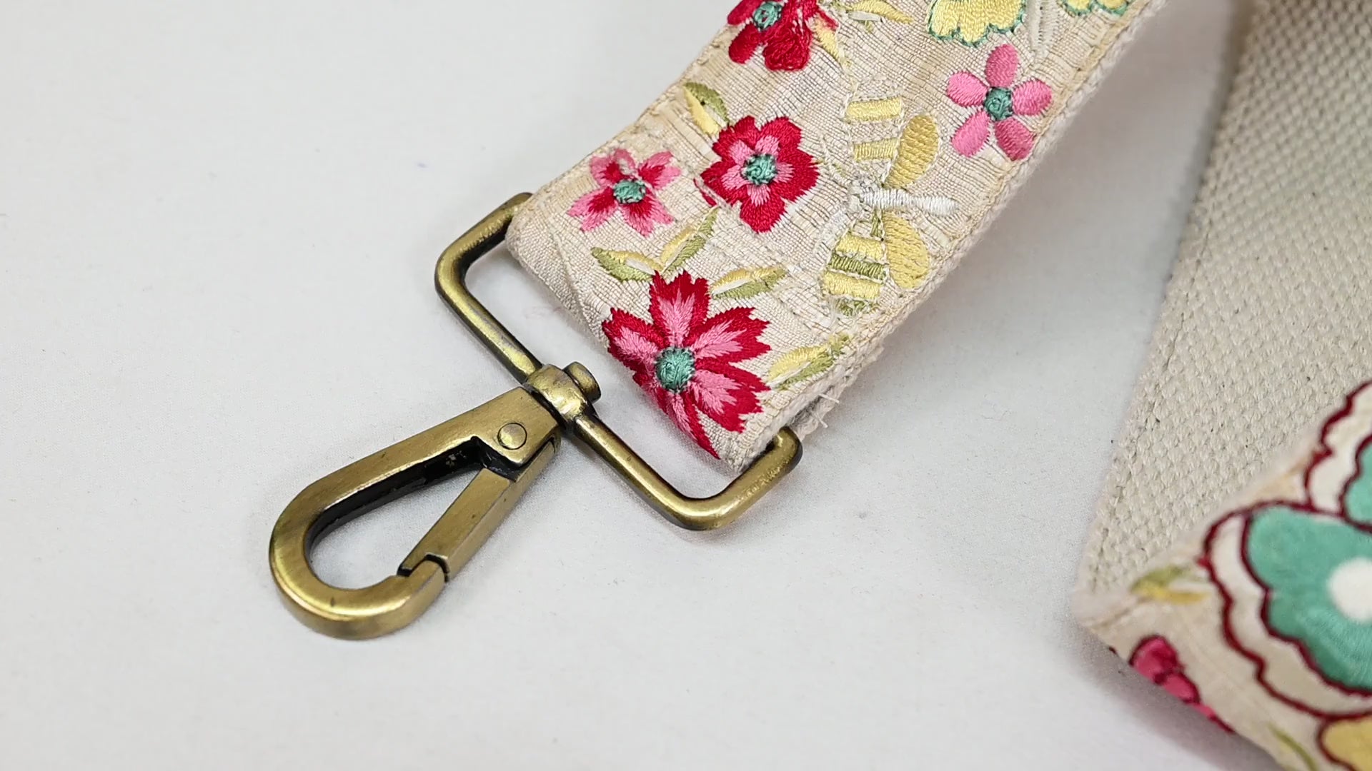 Embroidery Adjustable Camera Strap Crossbody Strap for Purses Embroidered Handbag Boho Bag Strap Replacement Strap Guitar Strap Gift for her
