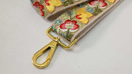 Adjustable Shoulder Tote Bags Strap Gift for Christmas Messenger Bag Crossbody Straps for Purses Embroidered Boho Guitar Strap Handbag Strap