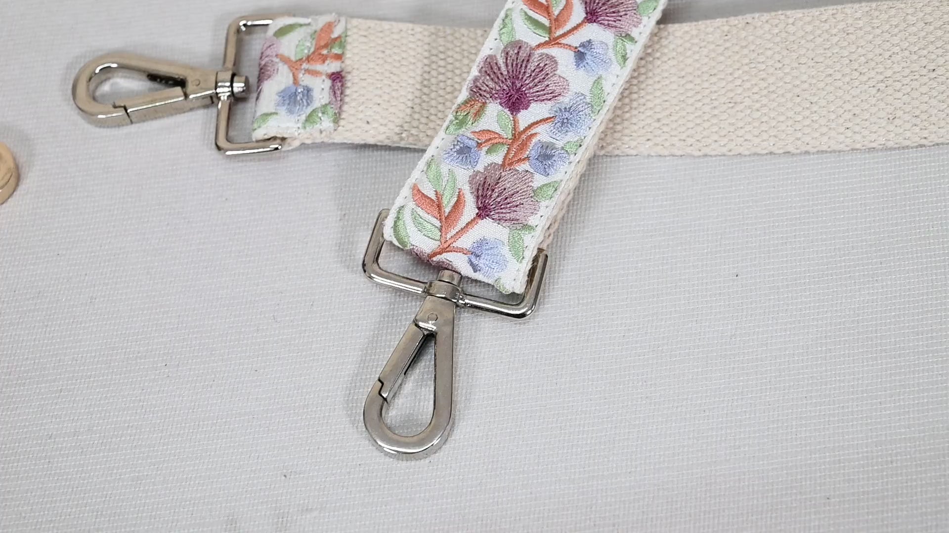 Embroidered Purse Strap Crossbody Strap for Purses Handbag Boho Bag Strap Floral Embroidery Replacement Strap Boho Guitar Strap Gift for her