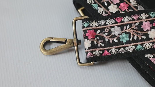 Embroidery Adjustable Camera Strap Crossbody Strap for Purses Embroidered Handbag Boho Bag Strap Replacement Strap Guitar Strap Gift for her