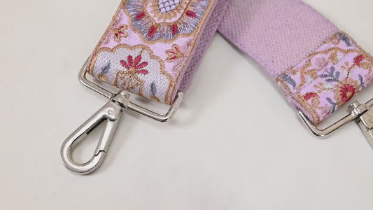 Embroidered Purse Strap Crossbody Strap for Purses Handbag Boho Bag Strap Floral Embroidery Replacement Strap Boho Guitar Strap Gift for Mom