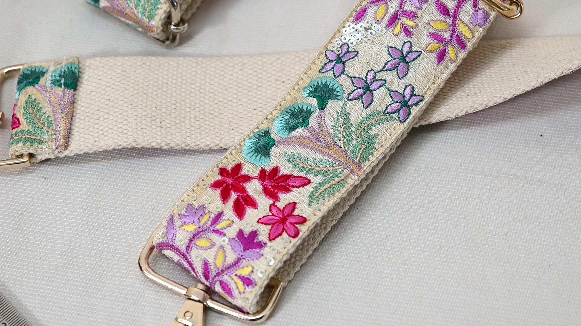 Embroidered Purse Strap Christmas Holiday Gift Girl Friend Crossbody Strap for Purses Handbag Bag Strap Embroidery Replacement Guitar Strap (Copy)