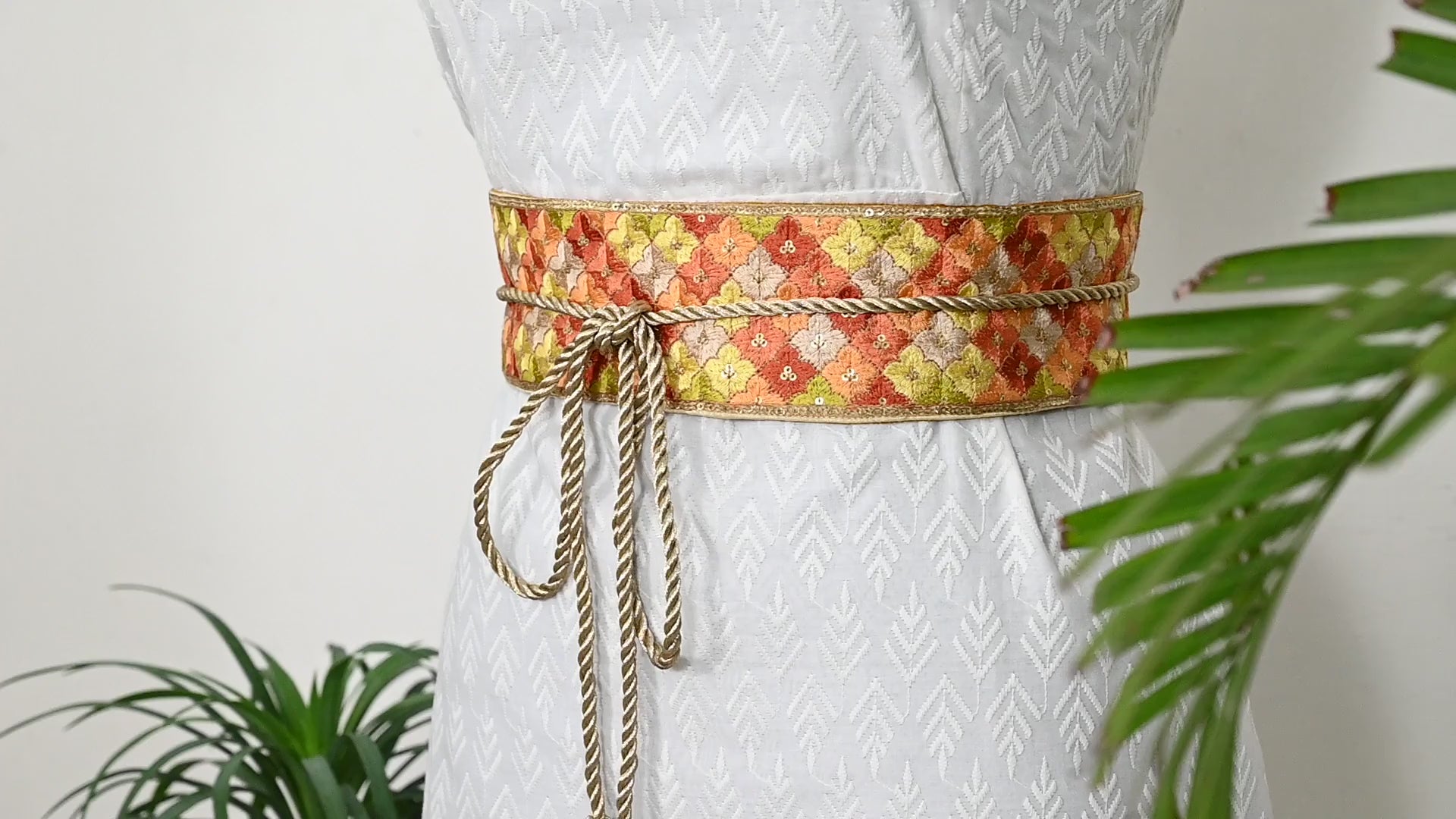 Reversible Embroidered Belt Obi Wrap Women Wedding Sash Belt Adjustable Bohemian Ethnic Customized Summer Dresses Christmas Gift Multicolor