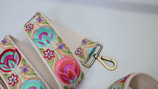 Replacement Handbag Bag Strap Embroidered Camera Strap Crossbody Strap for Purses Embroidery Adjustable Guitar Strap Gift for Holiday Season