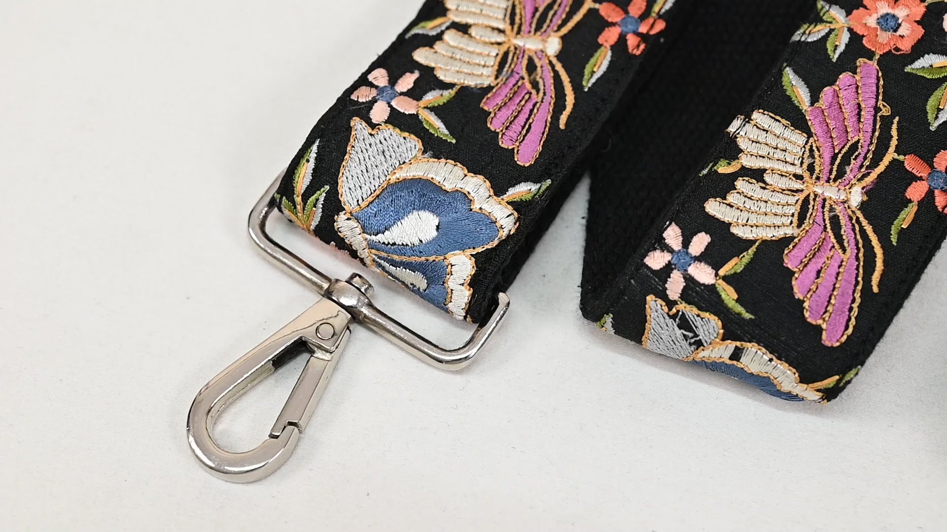Replacement Crossbody Handbag Strap Gift for Daughter Embroidered Camera Strap Boho Strap for Purses Bag Embroidery Adjustable Guitar Strap