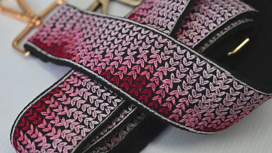 Replacement Purse Strap Embroidery Crossbody Strap for Purses Floral Embroidered Bag Strap Boho Guitar Strap Handbag Strap Gift for Sister