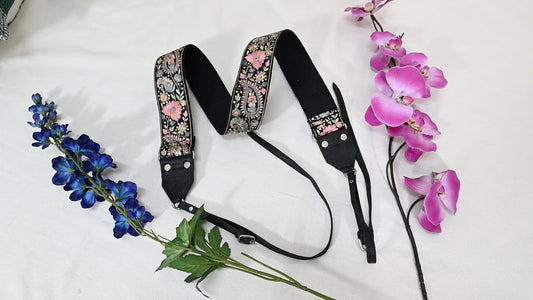 Sling Camera Strap Photographer Leather Strap Embroidery DSLR Camera Accessories Camera Holder Neck Shoulder Strap Christmas Gifts Boyfriend