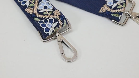 Embroidered Purse Strap Crossbody Strap for Purses Boho Bag Strap Embroidery Replacement Strap Guitar Strap Handbag Strap Gift for Wife