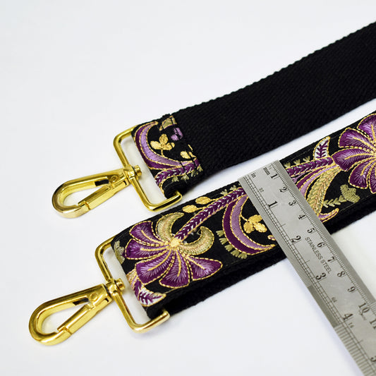 Embroidery Adjustable Camera Strap Crossbody Strap for Purses Embroidered Handbag Boho Bag Strap Replacement Strap Guitar Strap Gift for her