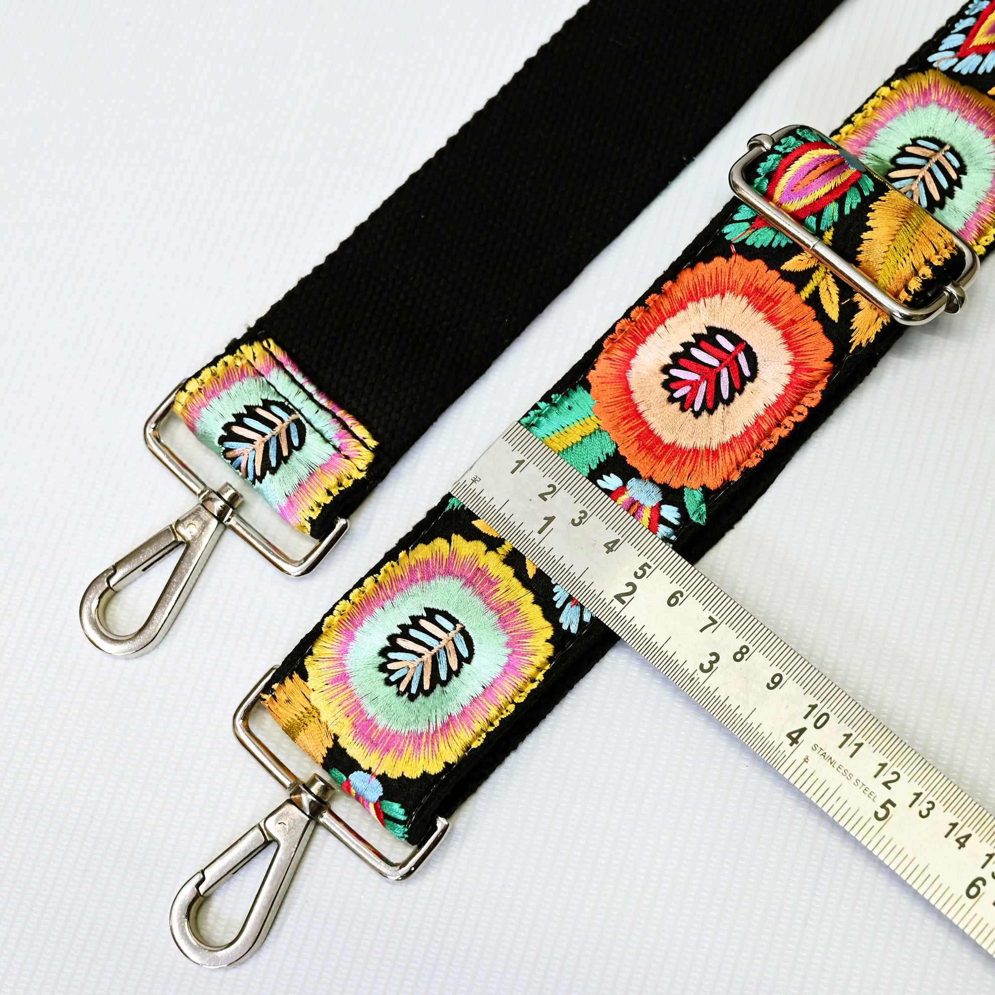 Mirror Detailed Embroidered Bag Strap | fashion Handbag Strap | Replacement Strap