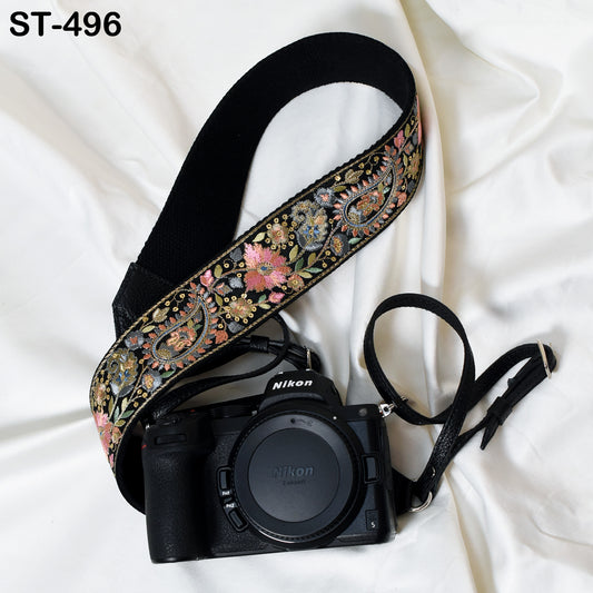 Sling Camera Strap Photographer Leather Strap Embroidery DSLR Camera Accessories Camera Holder Neck Shoulder Strap Christmas Gifts Boyfriend