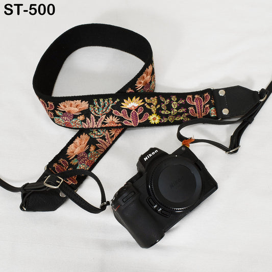 Camera Strap Photographer Sling Leather Strap Embroidery DSLR Camera Accessories Camera Holder Neck Shoulder Strap Christmas Gifts Boyfriend