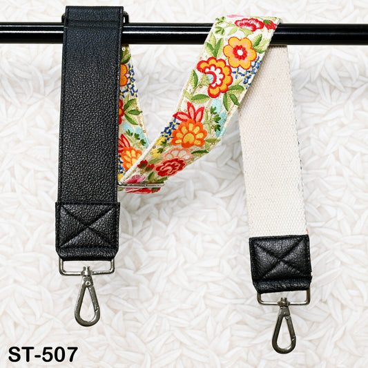 Replacement Leather Handbag Boho Bag Strap Gift for Mother Camera Strap Shoulder Strap Purses Embroidery Adjustable Strap Black Christmas