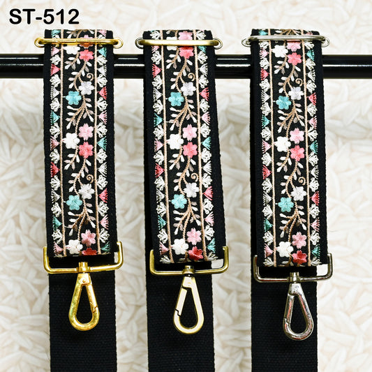 Embroidery Adjustable Camera Strap Crossbody Strap for Purses Embroidered Handbag Boho Bag Strap Replacement Strap Guitar Strap Gift for her