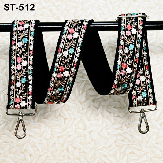 Embroidery Adjustable Camera Strap Crossbody Strap for Purses Embroidered Handbag Boho Bag Strap Replacement Strap Guitar Strap Gift for her