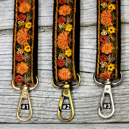 Embroidery Replacement Strap Purse Strap Crossbody Strap for Purses Embroidered Boho Bags Strap Boho Guitar Strap Handbag Strap gift for her