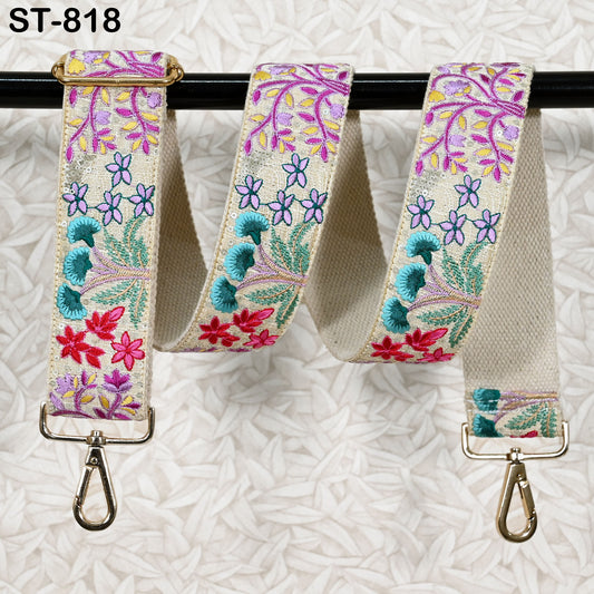 Embroidered Purse Strap Christmas Holiday Gift Girl Friend Crossbody Strap for Purses Handbag Bag Strap Embroidery Replacement Guitar Strap (Copy)