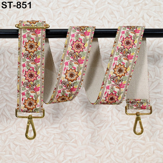Embroidered Floral Camera/Crossbody Strap, Boho Bag Strap Replacement Gift for Mother