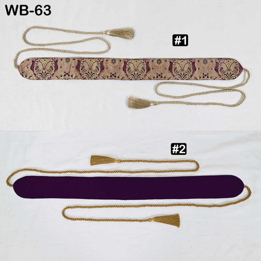 Reversible Embroidery Sash Belt: Bohemian Wedding Dress Accessory (Customizable)