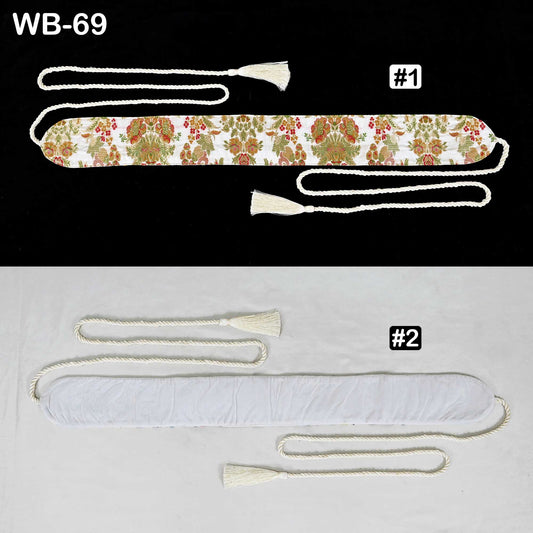 Reversible Embroidered Obi Belt: Bohemian Ethnic Sash for Dresses (Customizable)